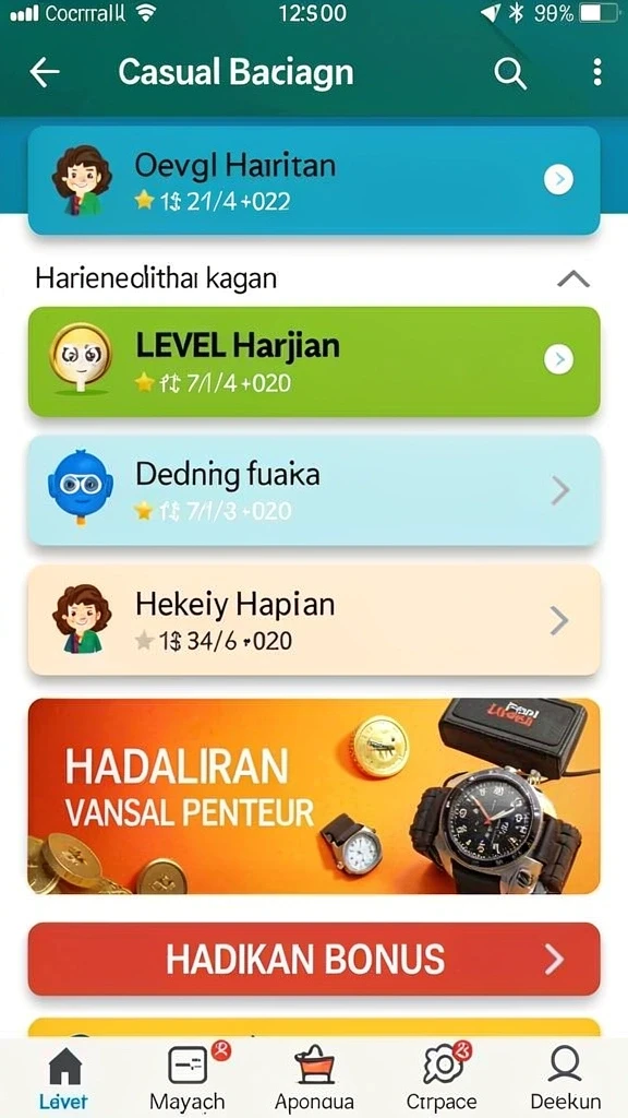 Screenshot memperlihatkan karakter utama dalam aksi seru.