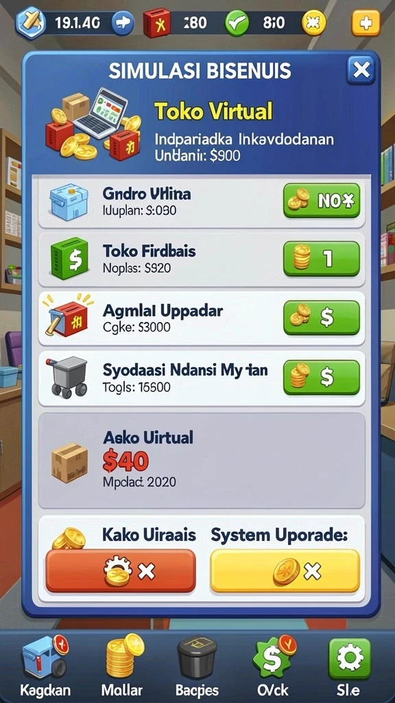 Screenshot 1 menampilkan antarmuka utama aplikasi 73K.