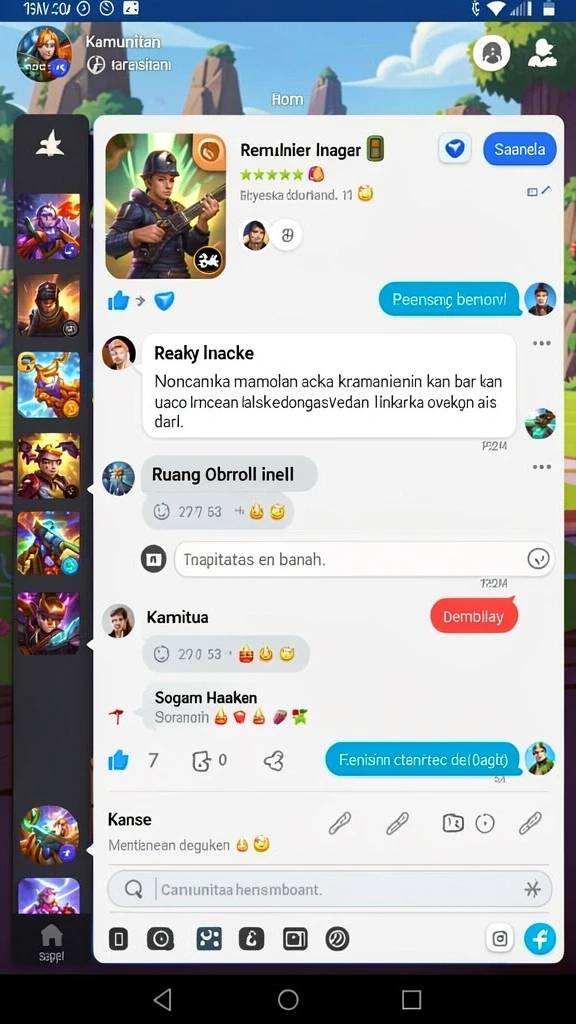 Tampilan utama 888R yang penuh warna dan menarik.