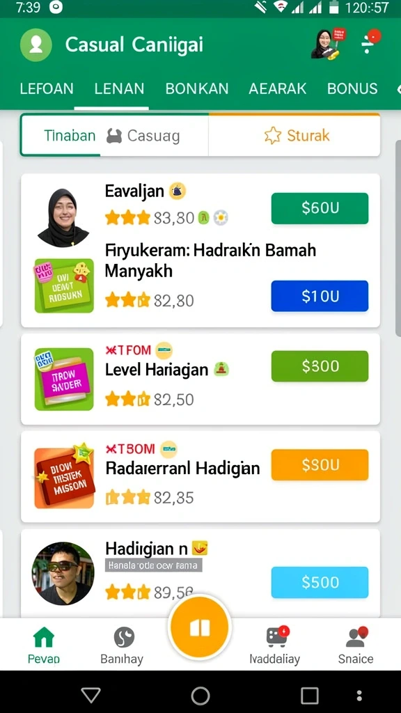 Antarmuka pengguna yang sederhana dan menarik.
