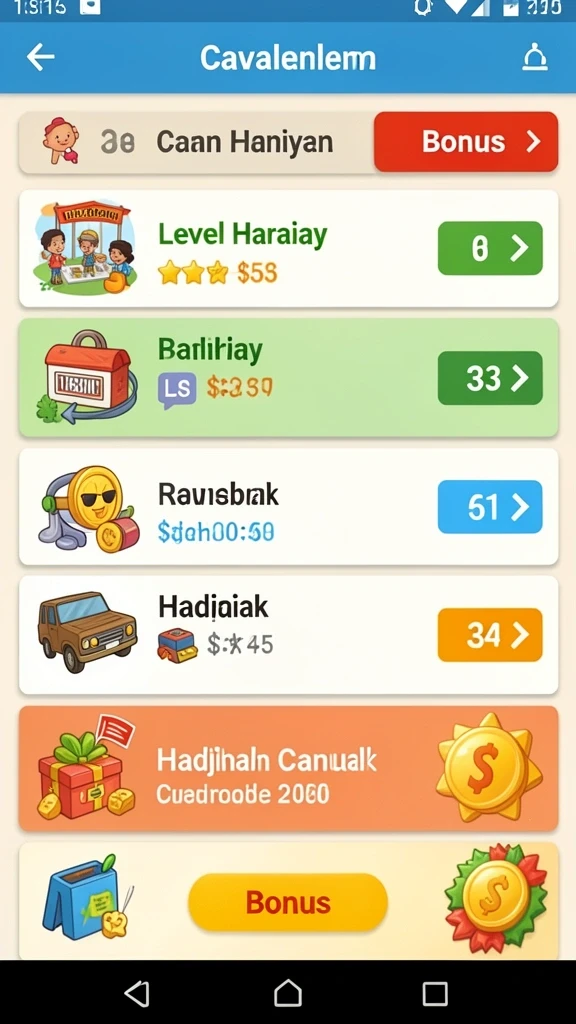 Sistem bonus yang menarik untuk para pemain.