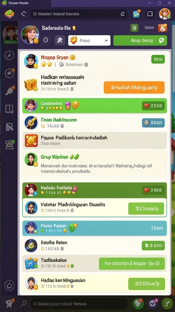 Tampilan antarmuka yang menarik dan mudah digunakan.
