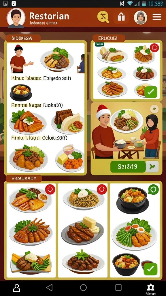 Tampilan awal yang menarik dengan ikon slot berwarna-warni.