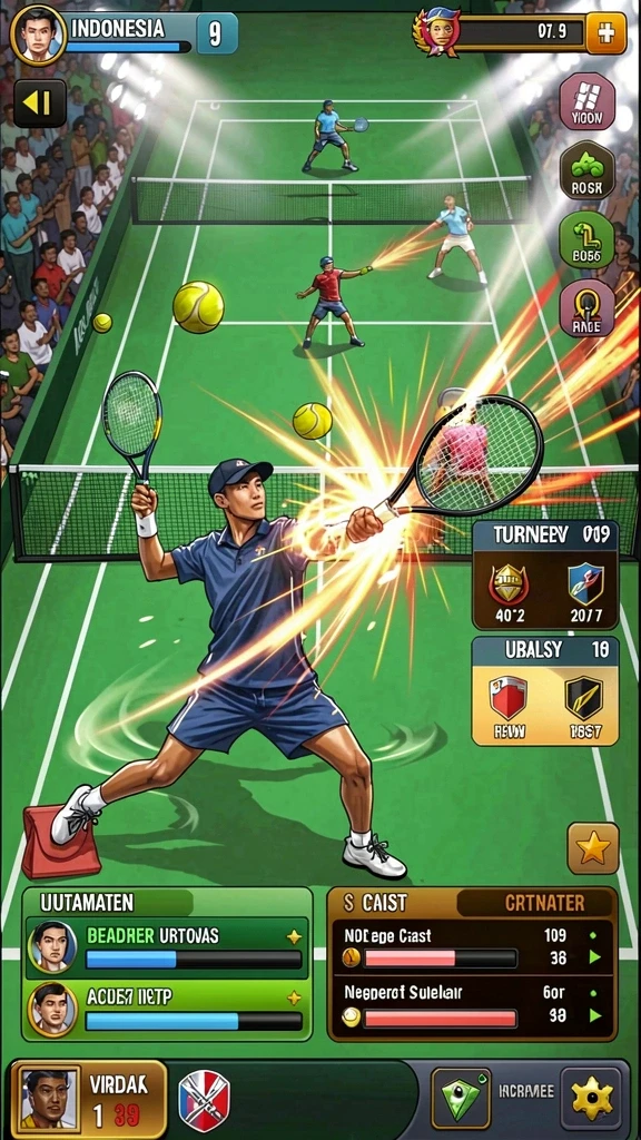 Tampilan awal permainan dengan berbagai pilihan slot.