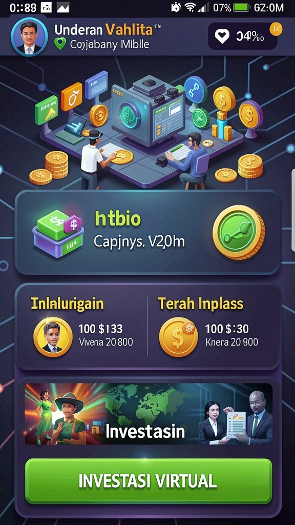 Screenshot menunjukkan tampilan antarmuka permainan slot yang menarik.