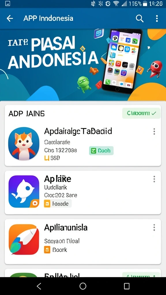 Tampilan antarmuka aplikasi yang menarik dan user-friendly.