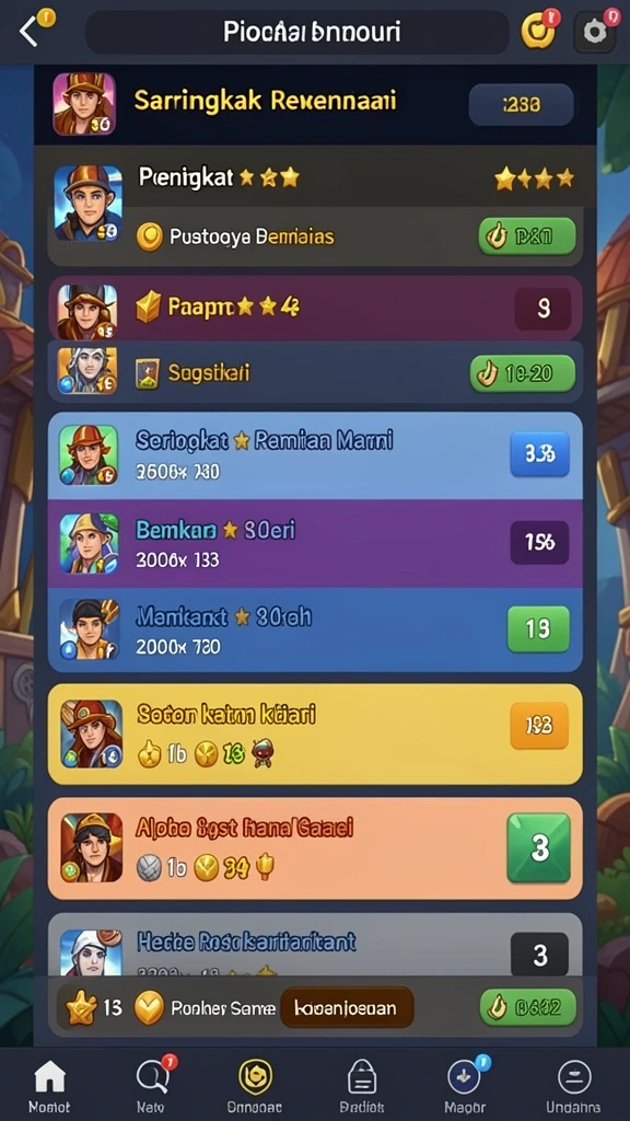 Screenshot dari kompetisi yang menarik dan menantang.
