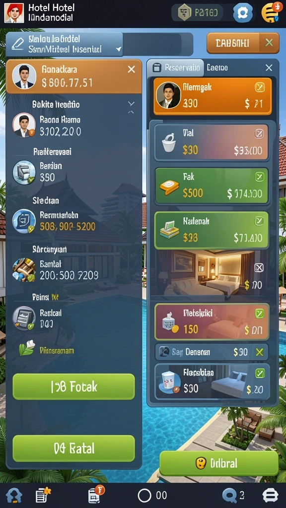 Karakter unik dengan kemampuan masing-masing.