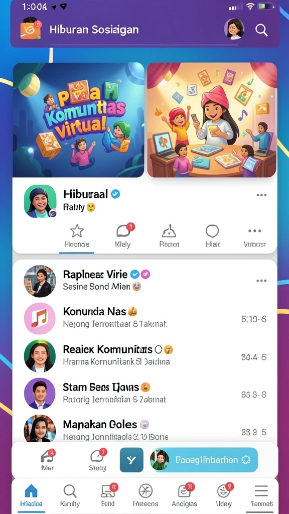 Antarmuka aplikasi yang user-friendly dan menarik.