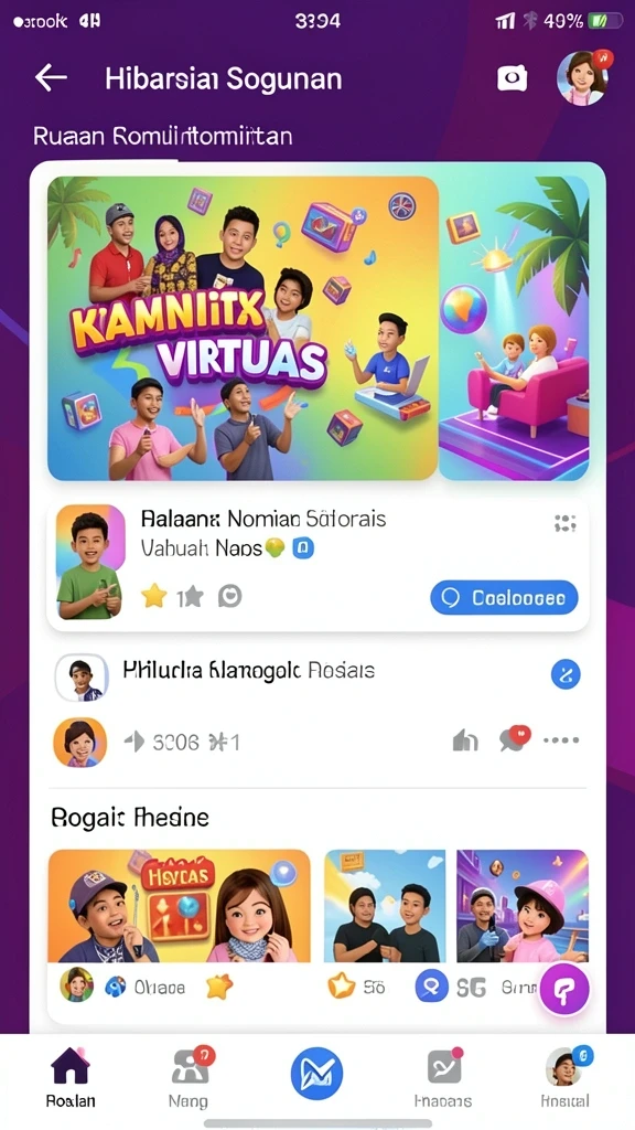 Screenshot menunjukkan fitur bonus baru yang mengasyikkan.