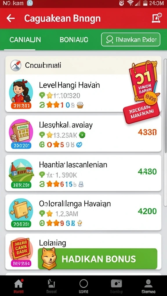 Fitur bonus harian yang meningkatkan keseruan bermain.