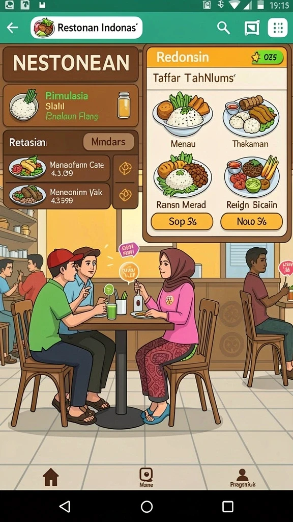 Screenshot dari sistem hadiah yang menggoda.