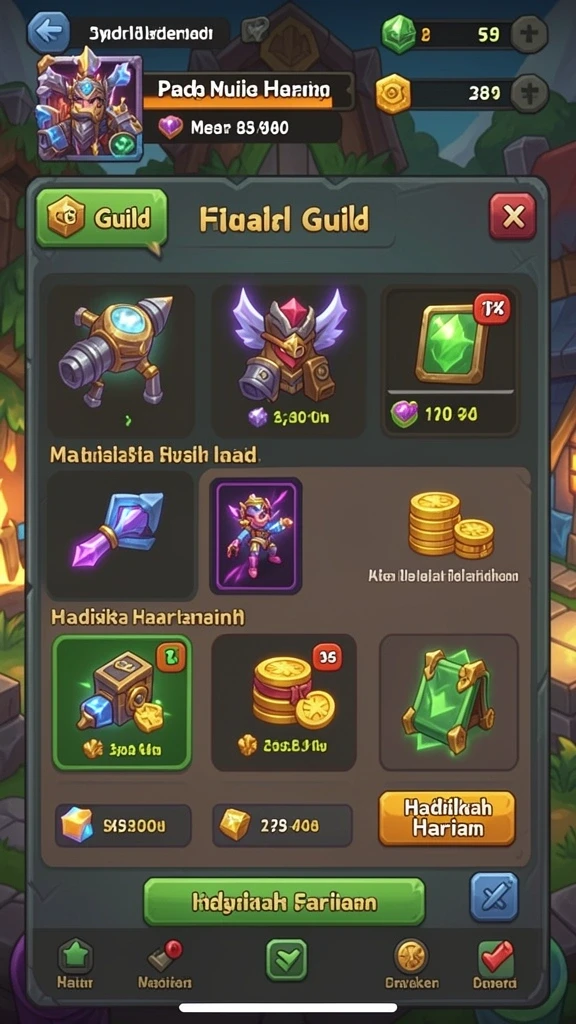 Tampilan level awal yang penuh warna dan menarik.
