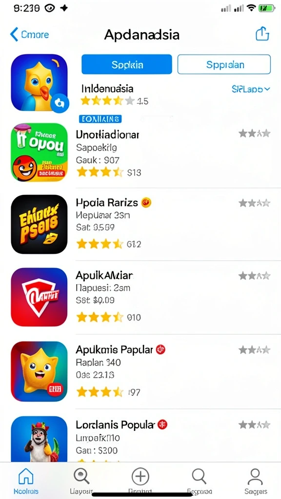 Menggambarkan pemain yang sedang menikmati permainan di aplikasi.