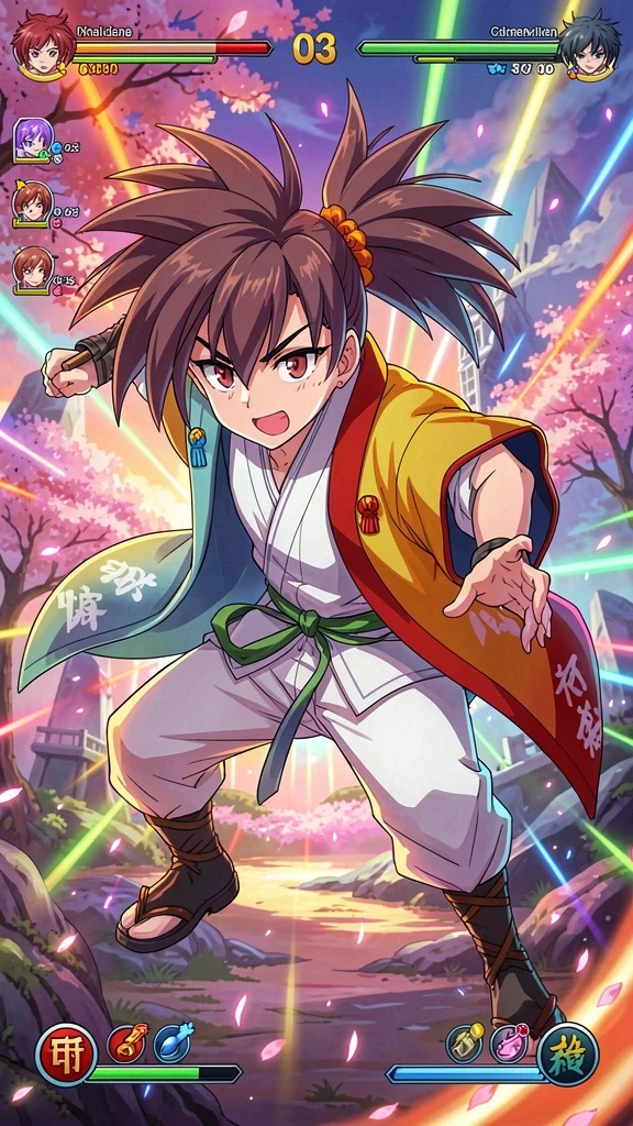 Screenshot: Tampilan awal game dengan karakter yang menarik.